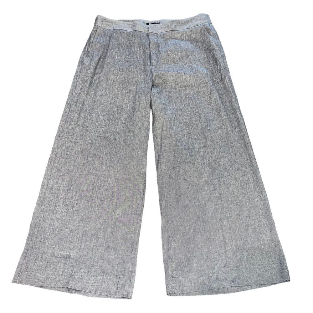 Banana Republic Grey Heather Wide Leg Dress Pants Size 16 Long